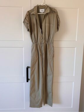 pistola Olive Utility Midi Jumpsuit